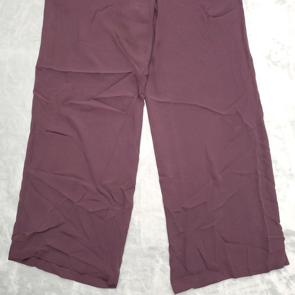 Eileen Fisher Pants Women SP Purple Wide Leg Lounge Minimalist‎ Retro Classic - Picture 2 of 10